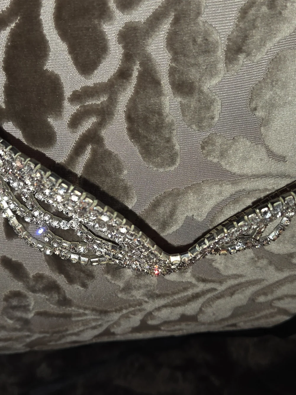 Crystal Embellished Masquerade Mask - Gold
